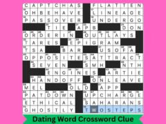 Dating Word Crossword Clue