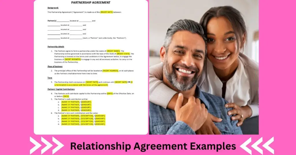 Relationship Agreement Examples